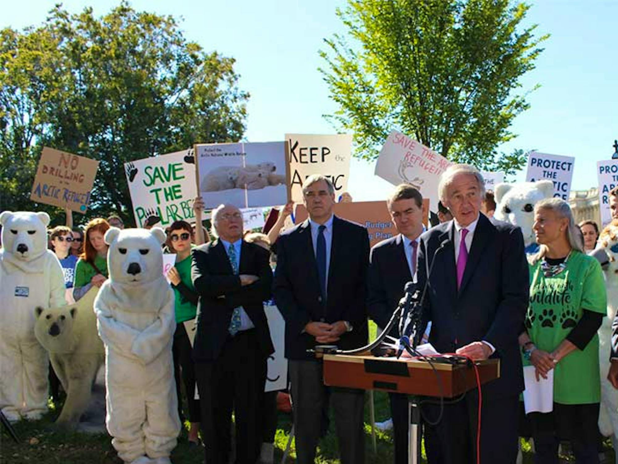 Activists at Rally