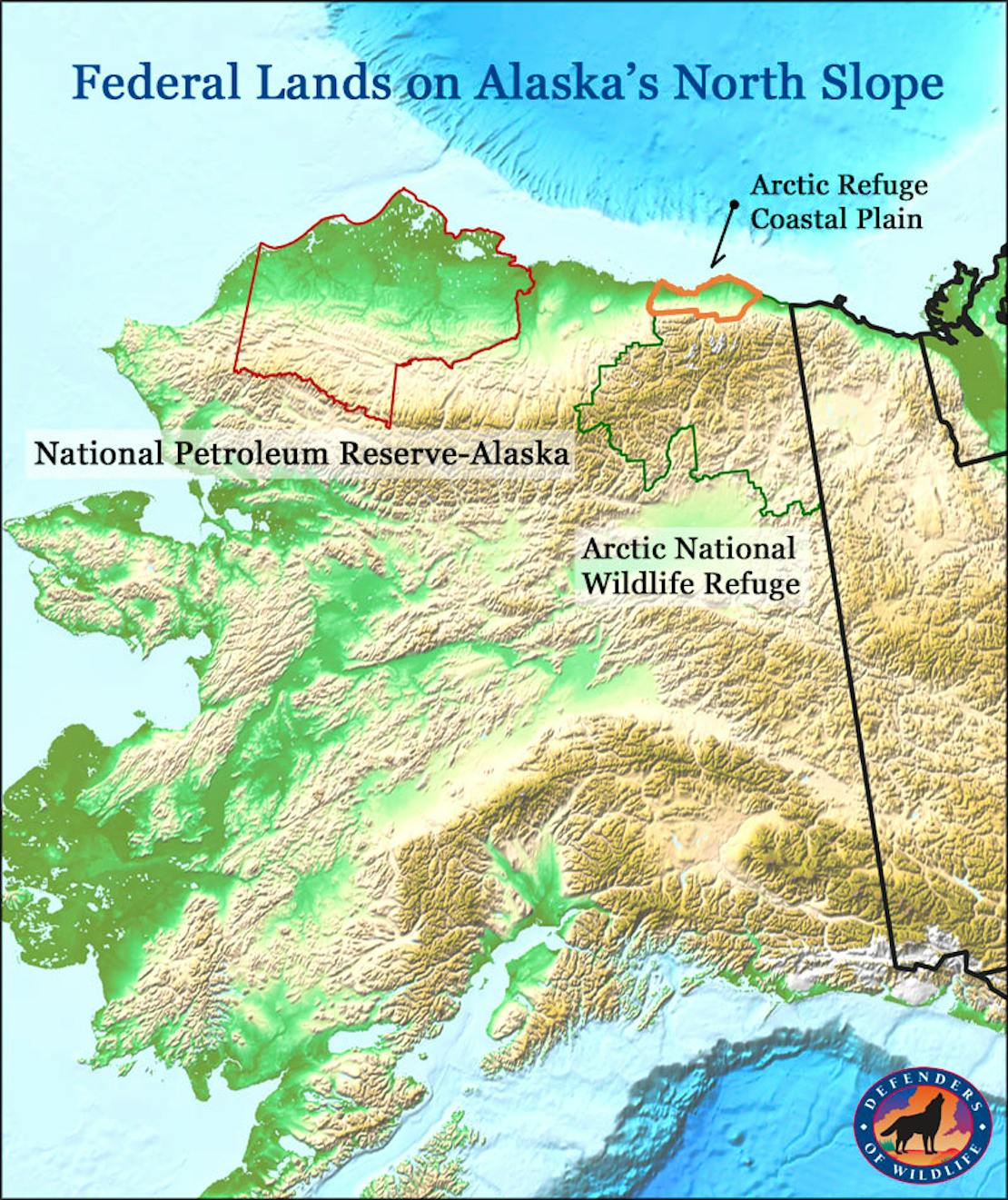 Federal Lands on Alaska's North Slope map