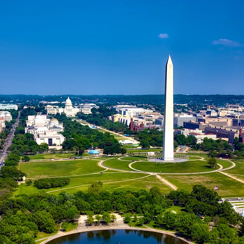 Washington DC from above
