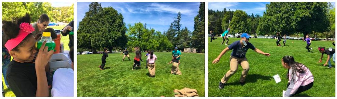 Students from Fern Hill and Blix continue to get hands-on experience, including participating in a spirited game of Orcas and Salmon