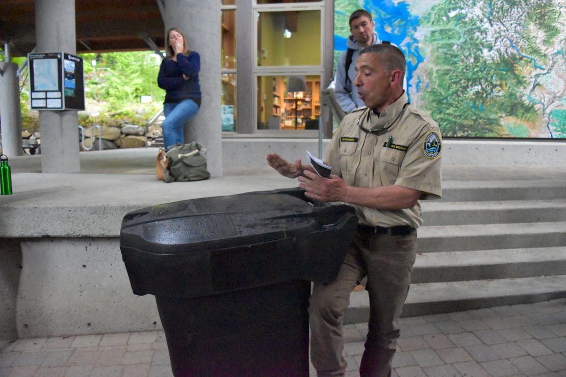 Talking about bear-resistant trashcans