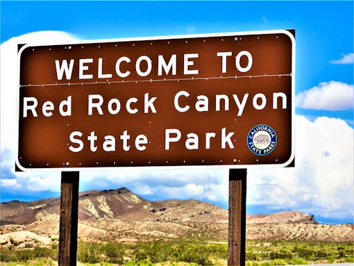 Red Rock Canyon SP Sign