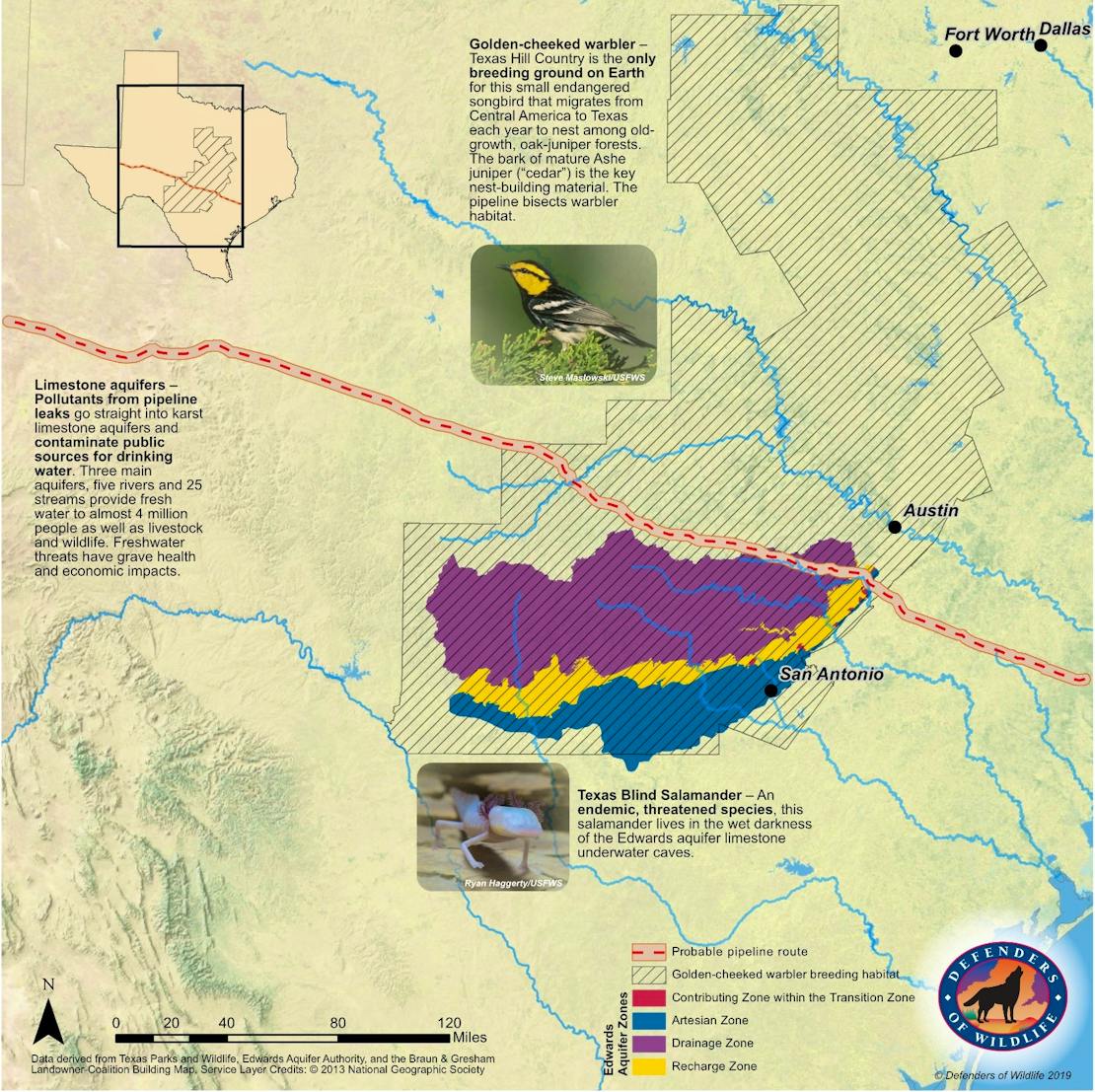 Map of Texas Hill Country