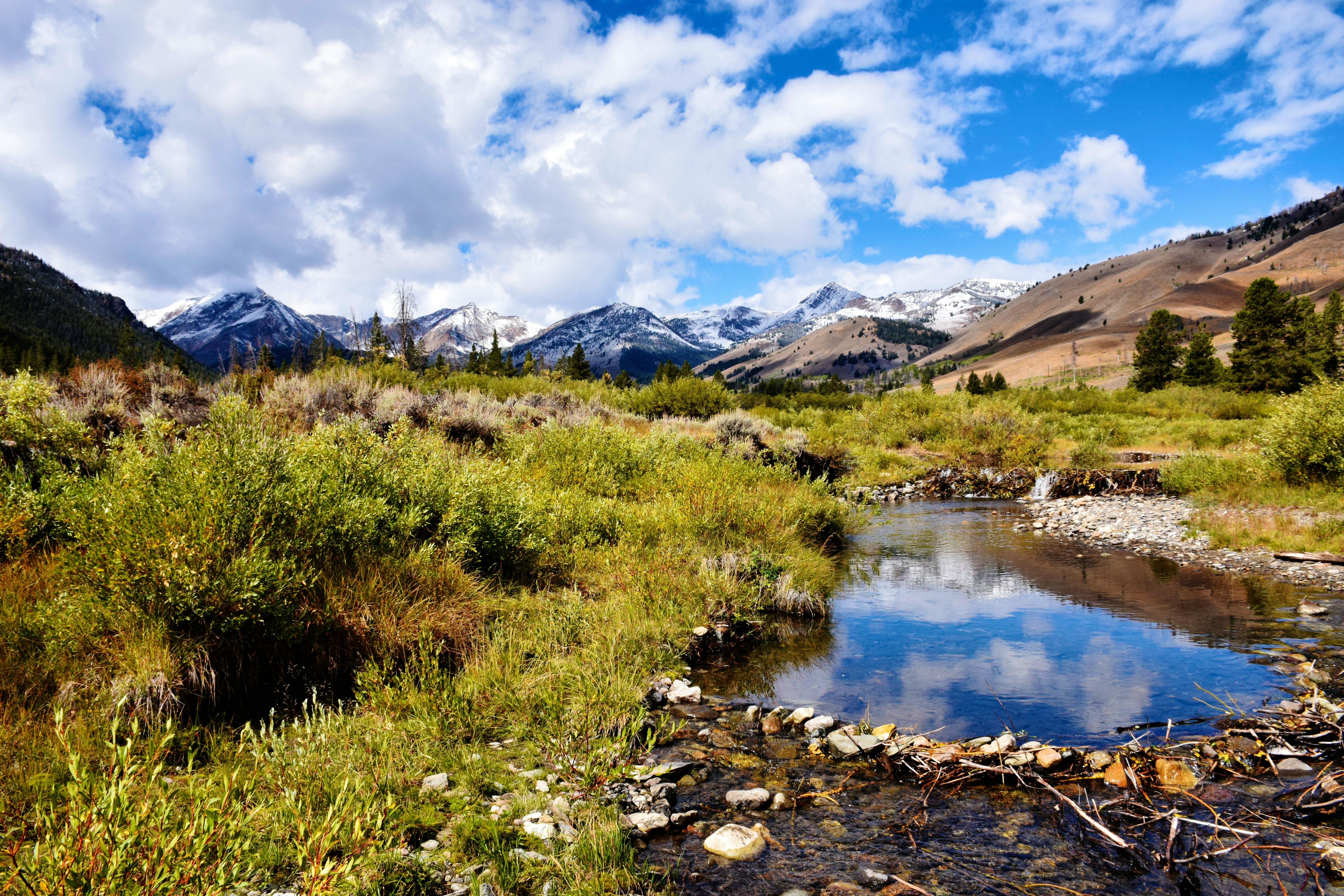 First snow of the season on the peaks throughout the Lost River Ranger District, Salmon-Challis National Forest