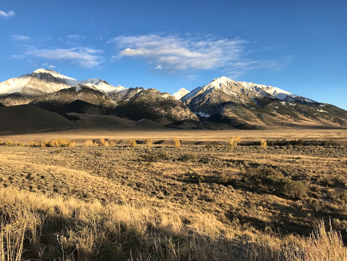 Evening sunset on the Salmon-Challis National Forest