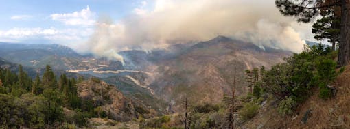 Aspen Fire in the Sierra National Forest 