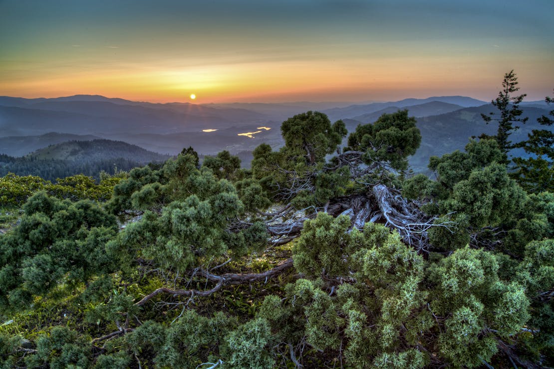 Views from Cascade-Siskiyou National Monument at sunset 