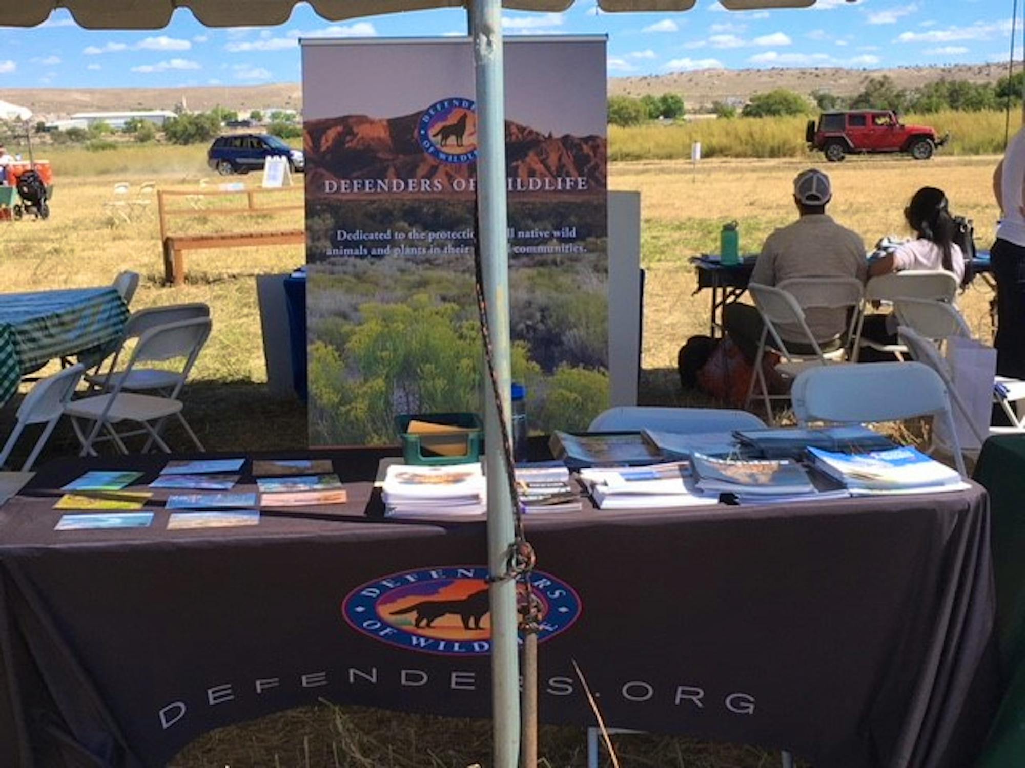 Defenders table at Valle de Oro NWR BYRD 