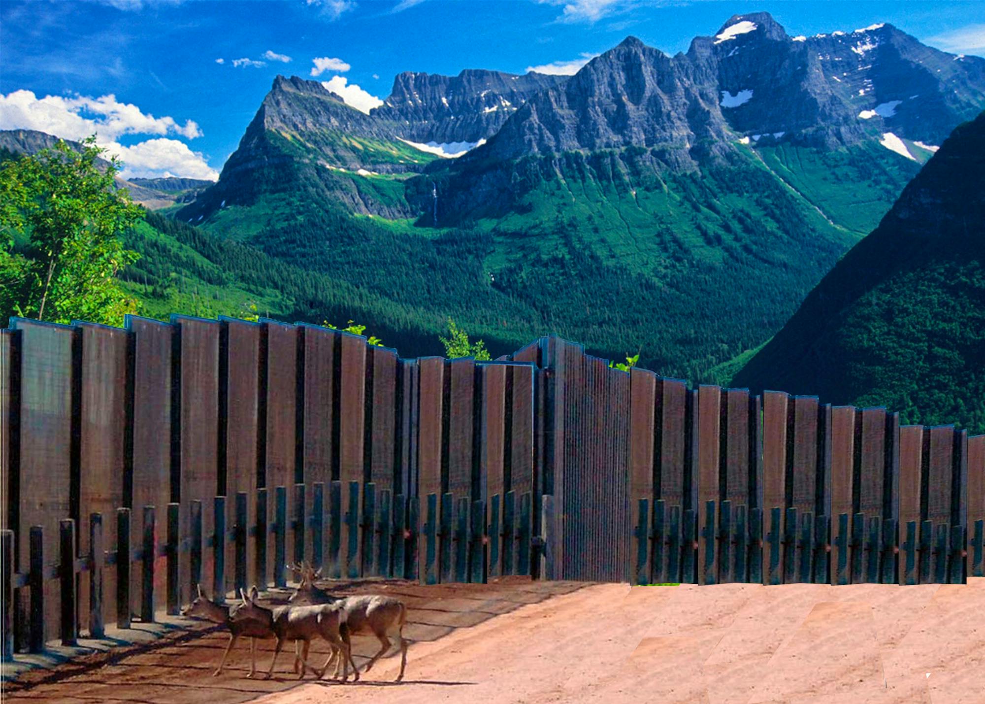 Glacier National Park border wall