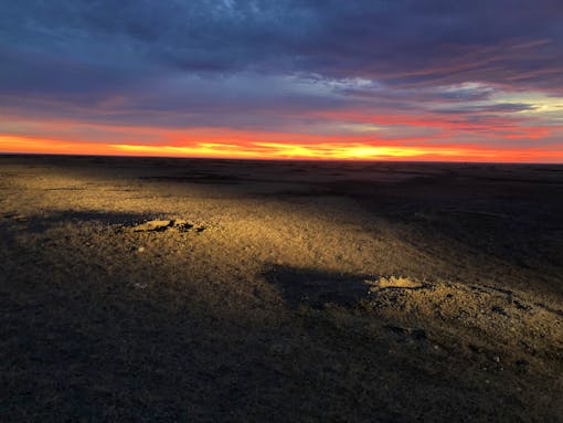 Sunrise over fort belknap 