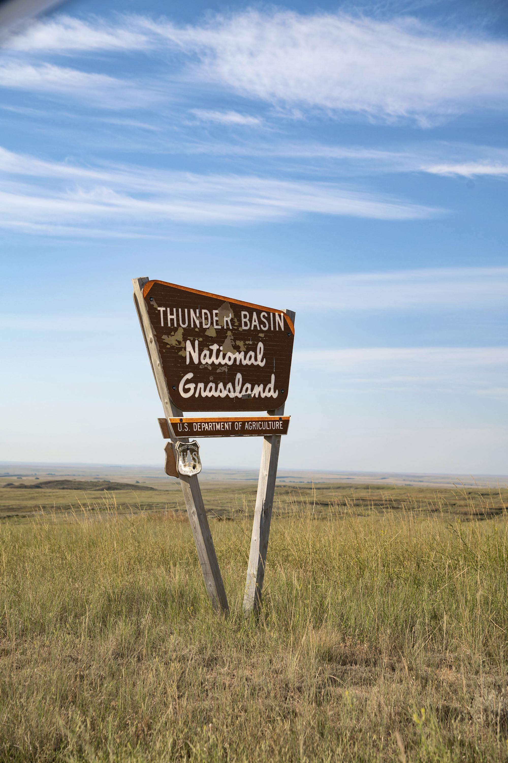 Thunder Basin National Grassland sign 