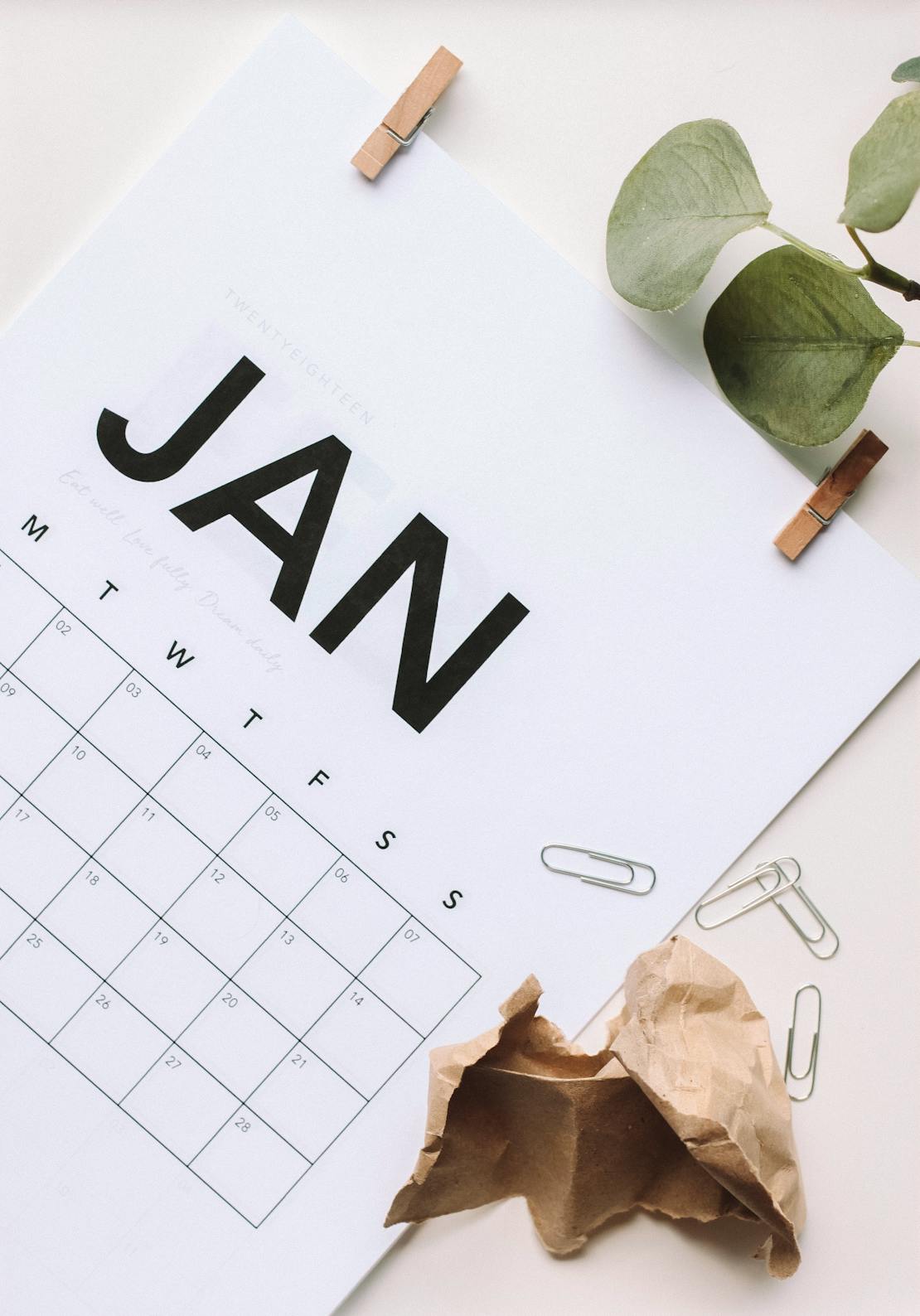 January calendar 