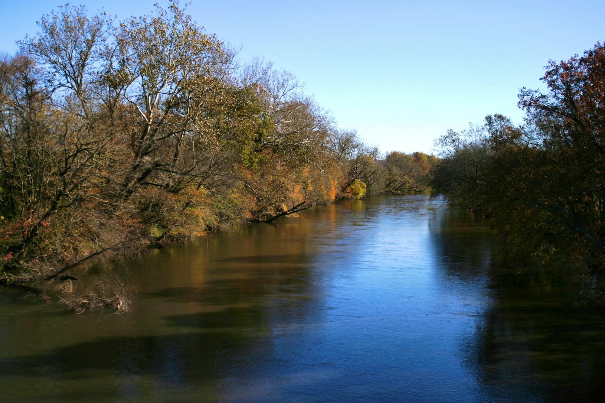 French broad river in Henderson County, North Carolina 