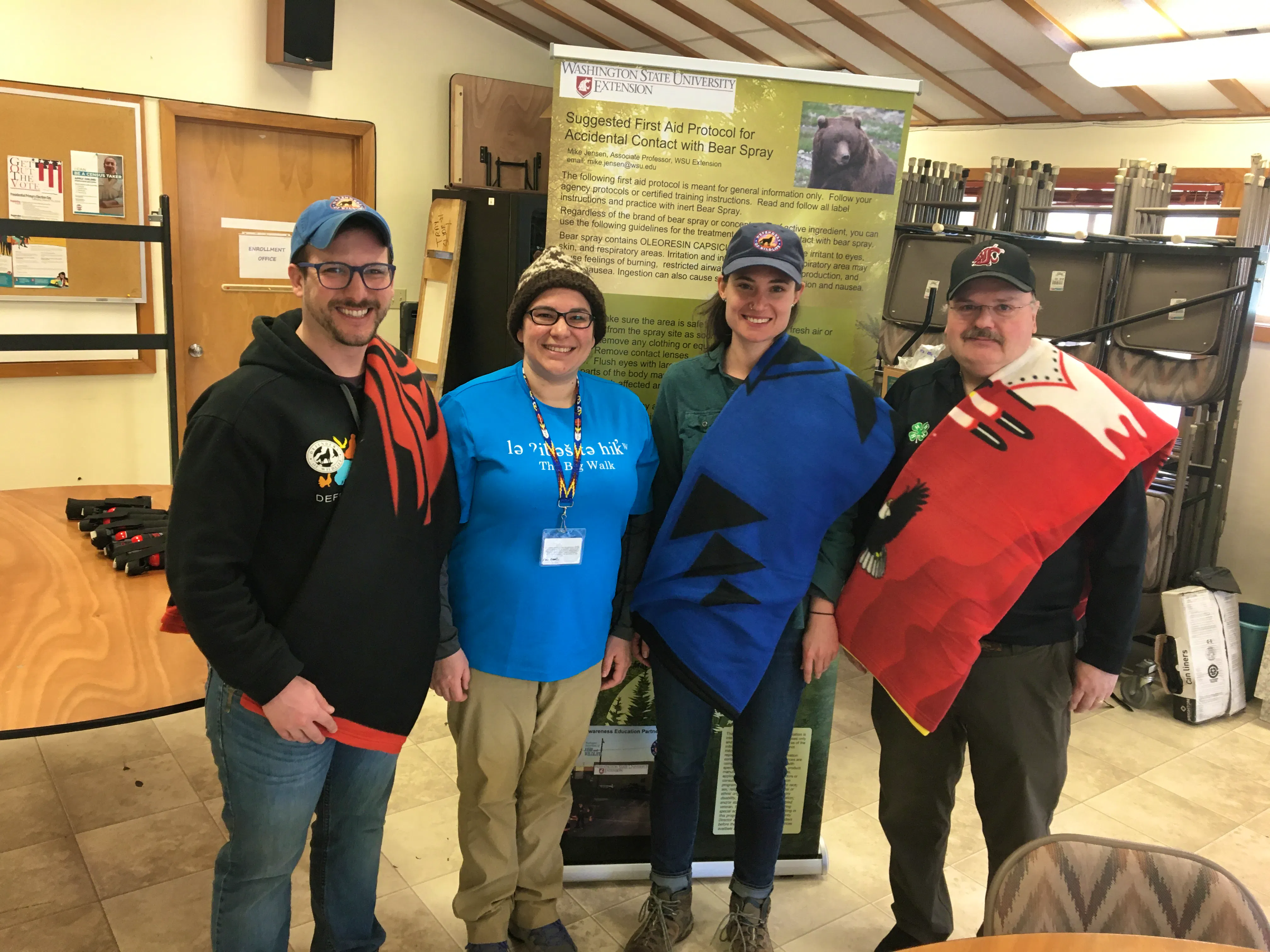 Blanket ceremony Sauk Suiattle Bear Awareness Training 