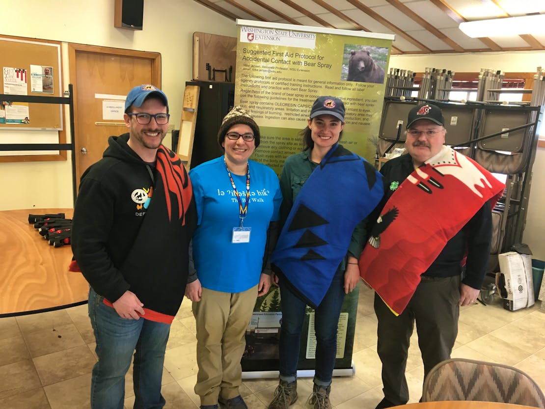 Blanket ceremony Sauk Suiattle Bear Awareness Training 