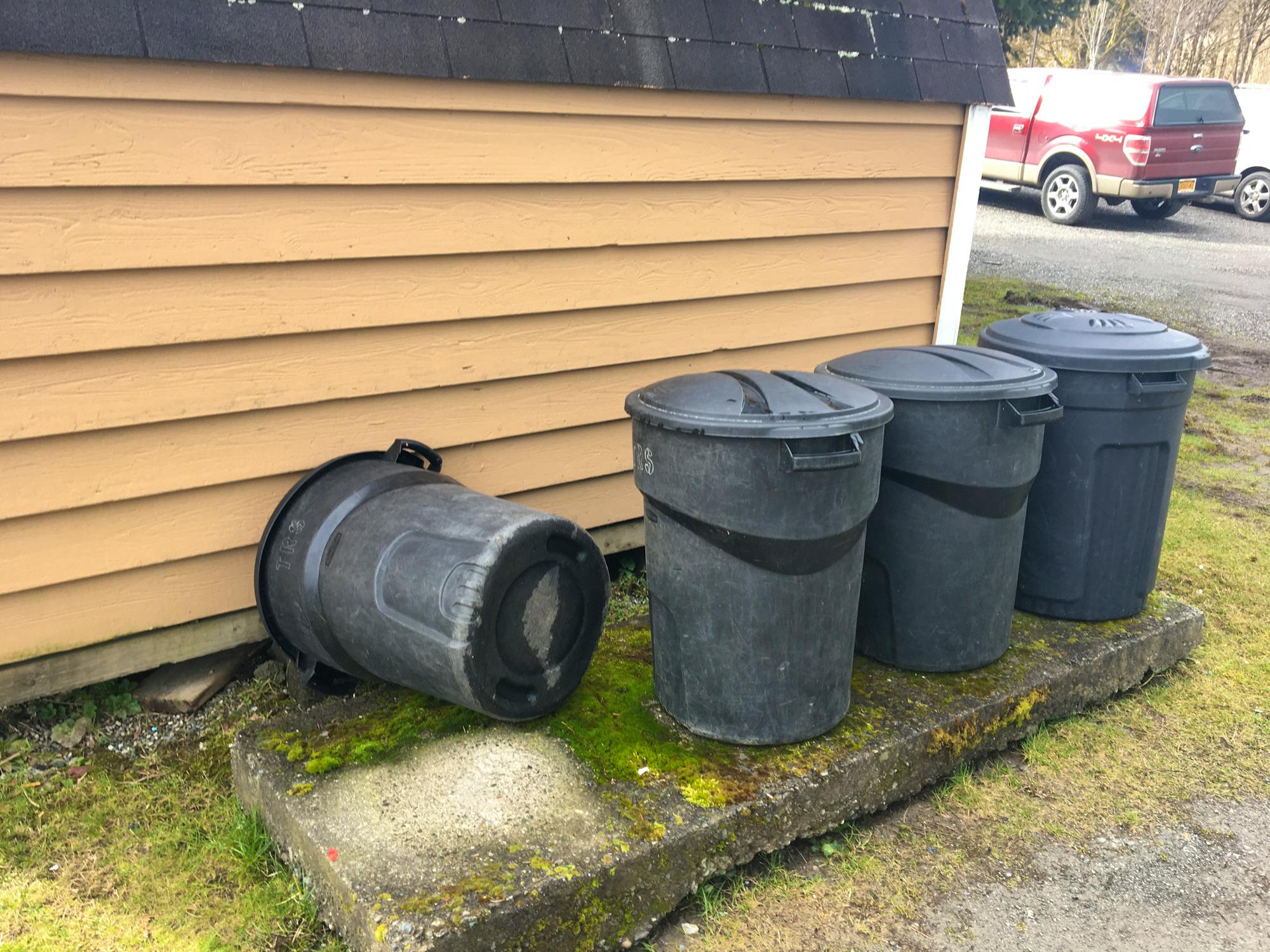 Trash Cans - Sauk Suiattle Bear Awareness Training