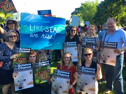 Paris agreement rally at the White House