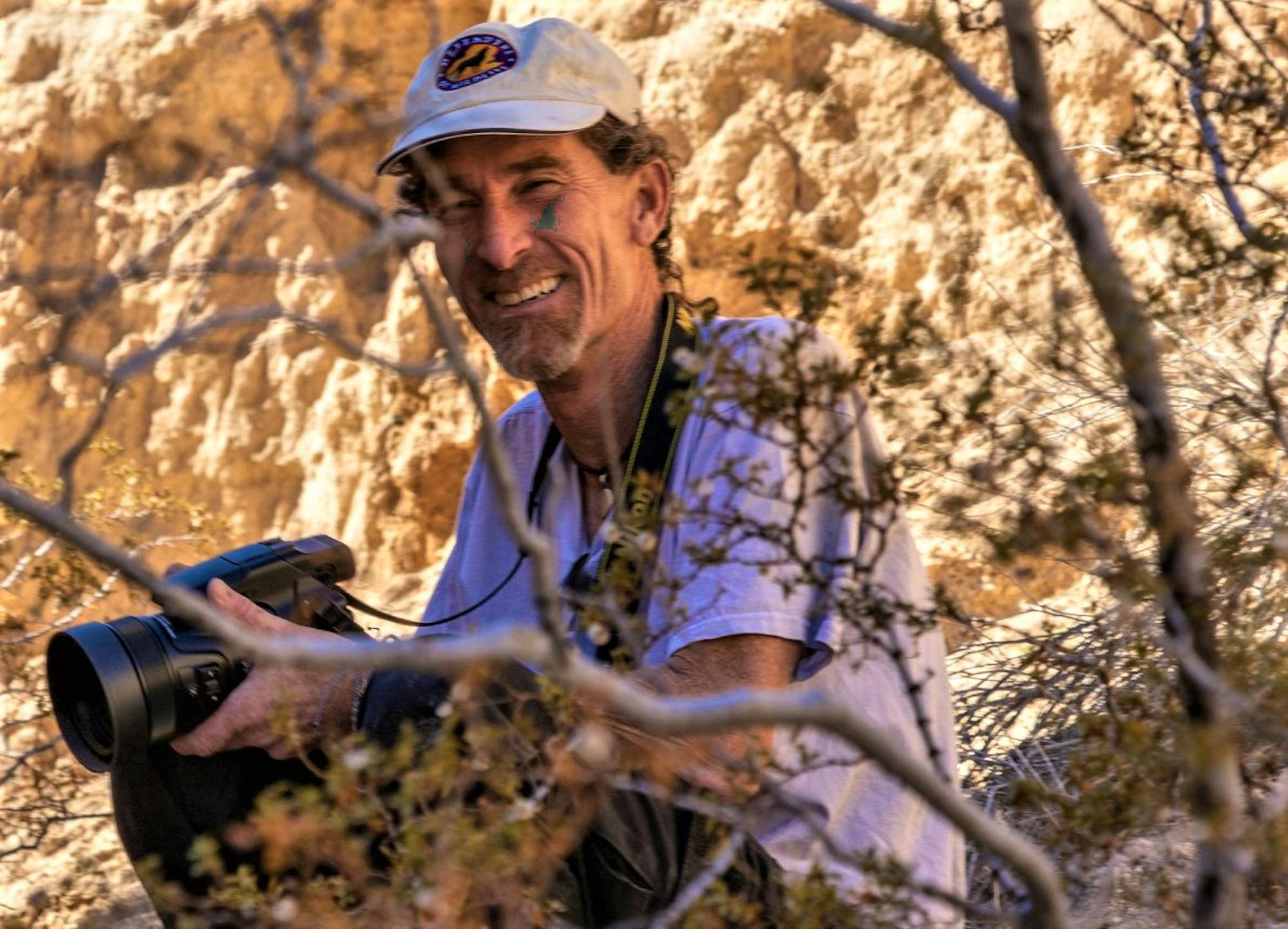 Defenders of Wildlife California Desert Representative Tom Egan at the Palisades Ranch Ecological Reserve, Helendale, California.