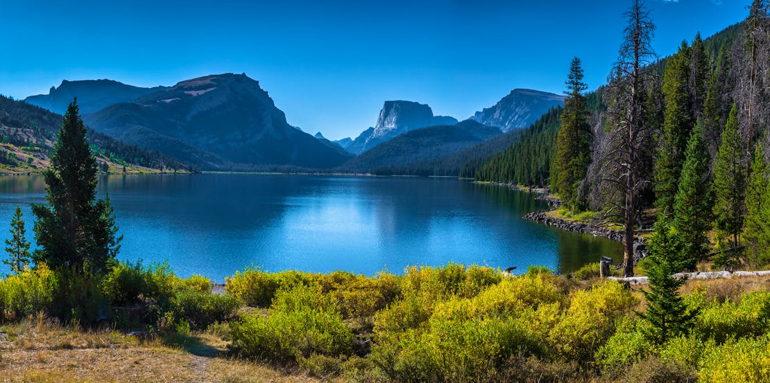 Upper Green River Lake, the gateway to the Bridger Wilderness in western Wyoming