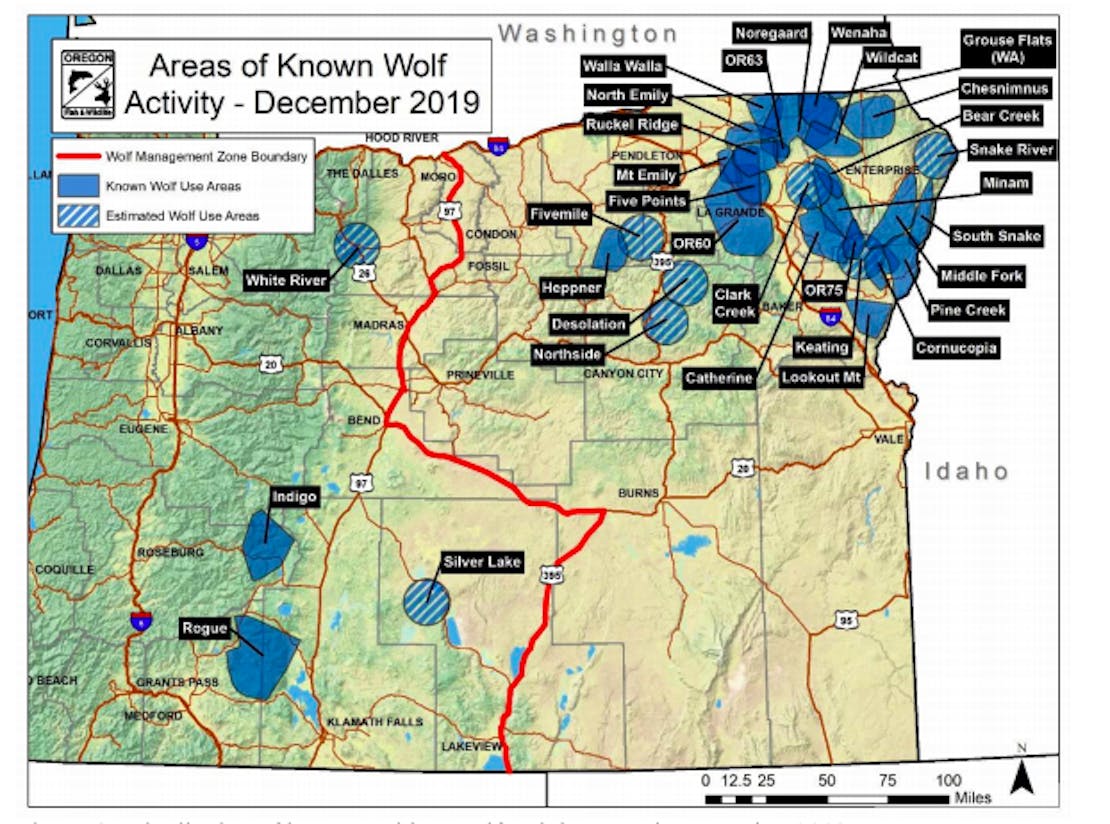 OR wolf map from 2019