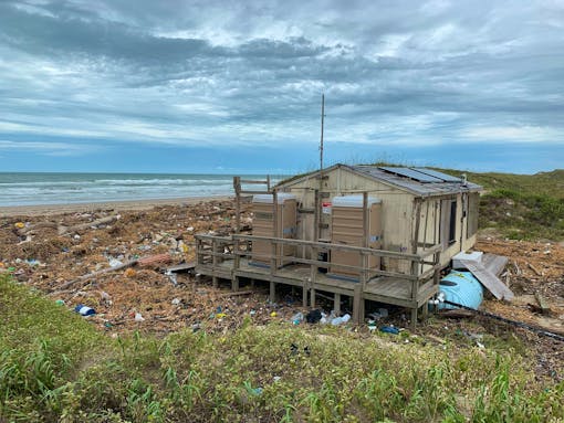 Padre Island Hurricane Hanna damage