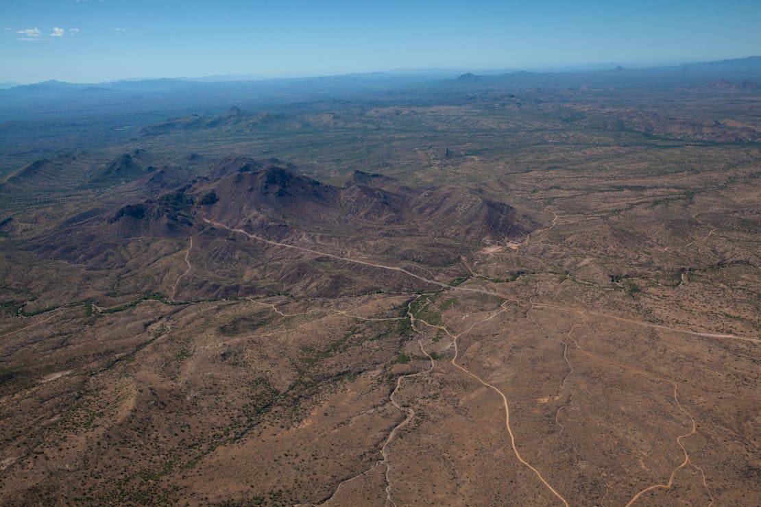 Border wall through Buenos Aires National Wildlife Refuge