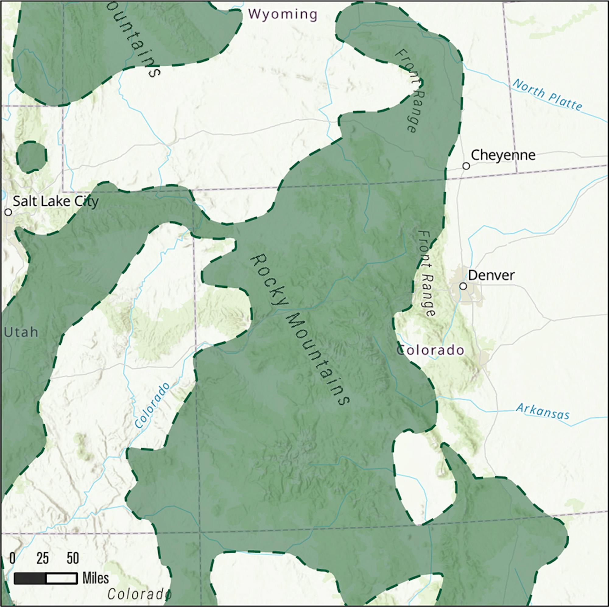 More than 17 million acres of rugged public lands in Colorado is suitable wolf habitat in the Southern Rockies.