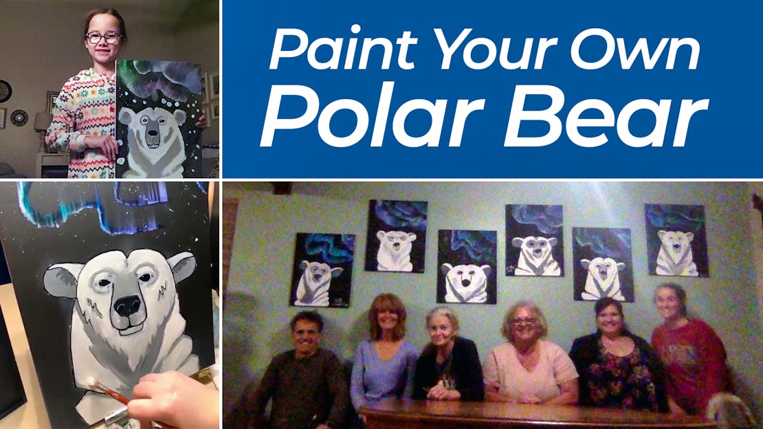 Paint Your Own Polar Bear