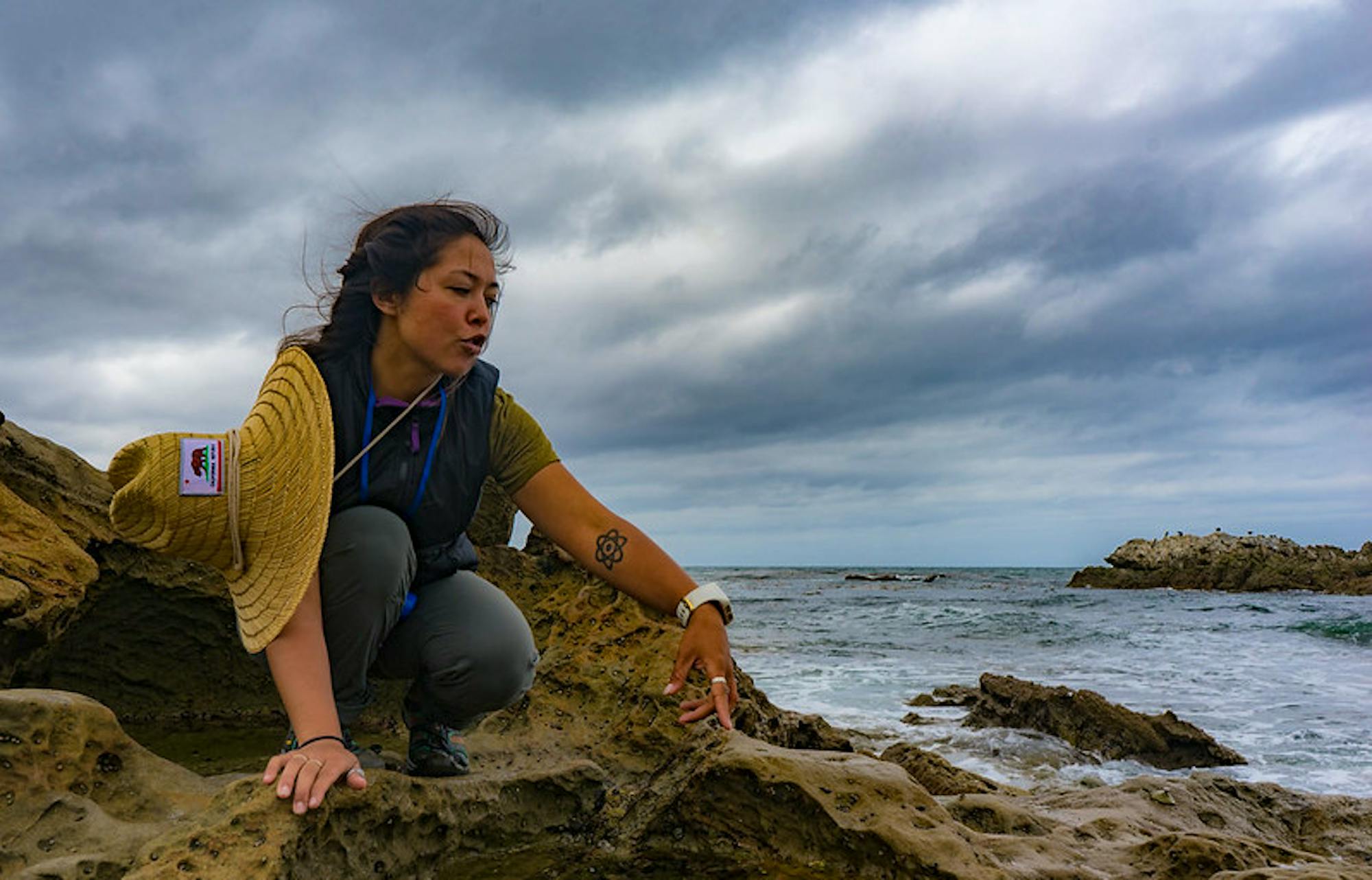 Cristina in tidepools directing education