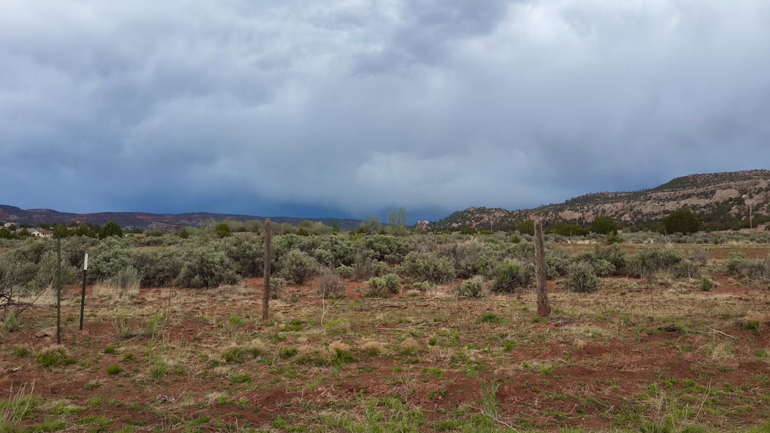 Landscape before a storm