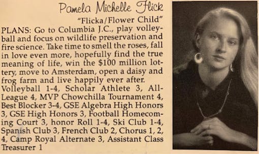 Pamela Flick yearbook photo