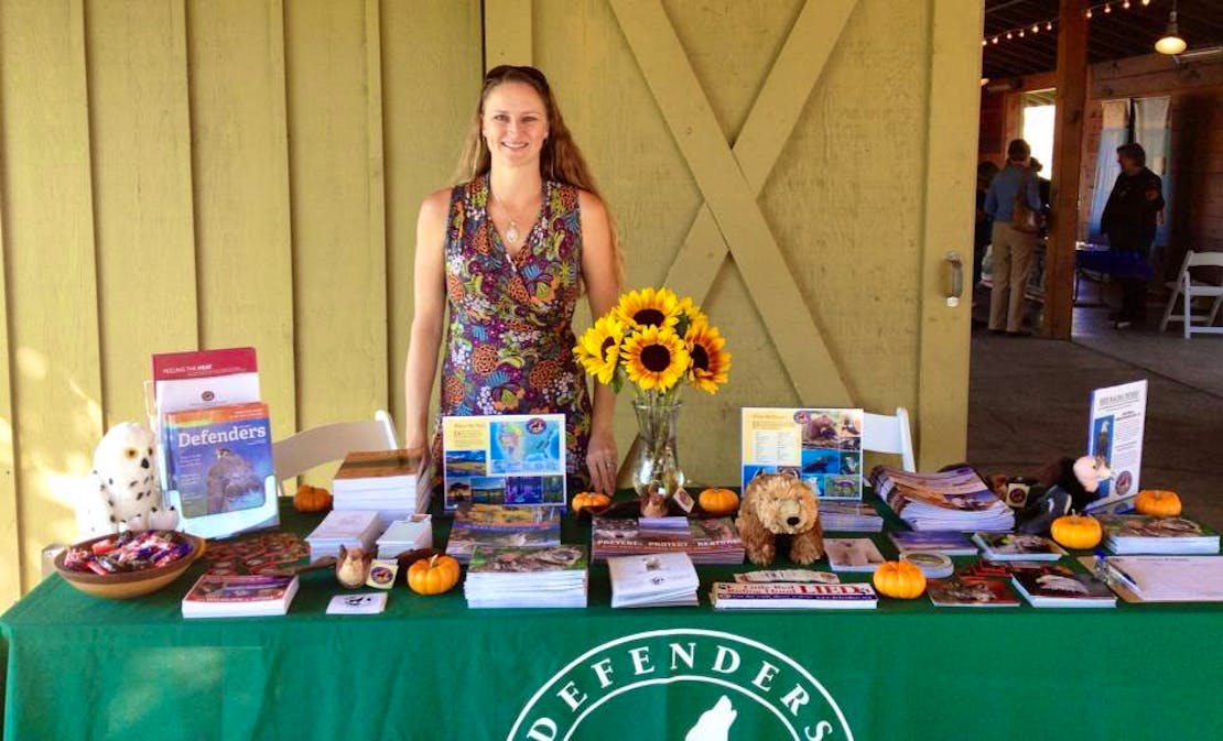 Pam at the Sonoma Nature and Optics Fair