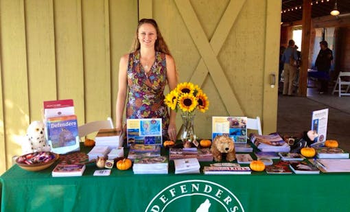 Pam at the Sonoma Nature and Optics Fair