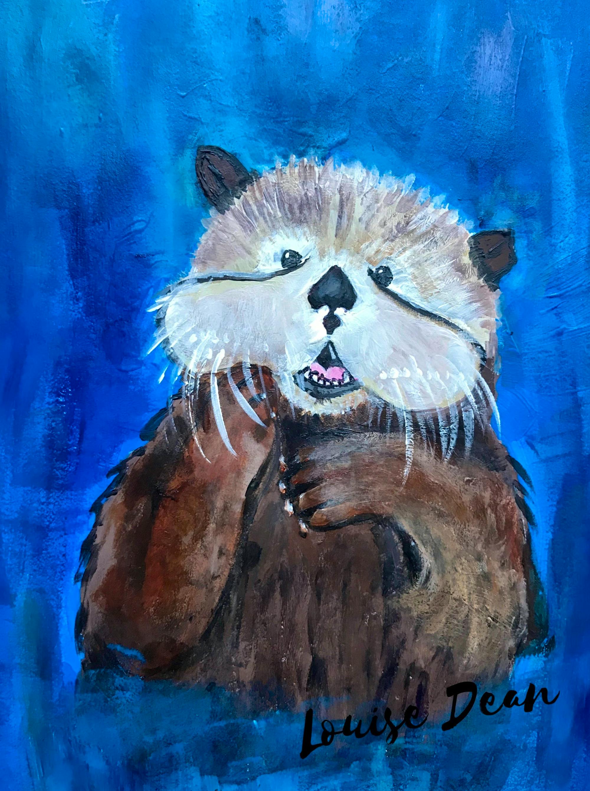 Painted sea otter