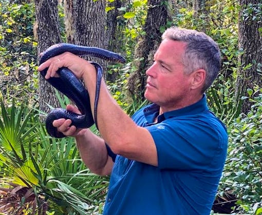 Jeff Corwin with snake