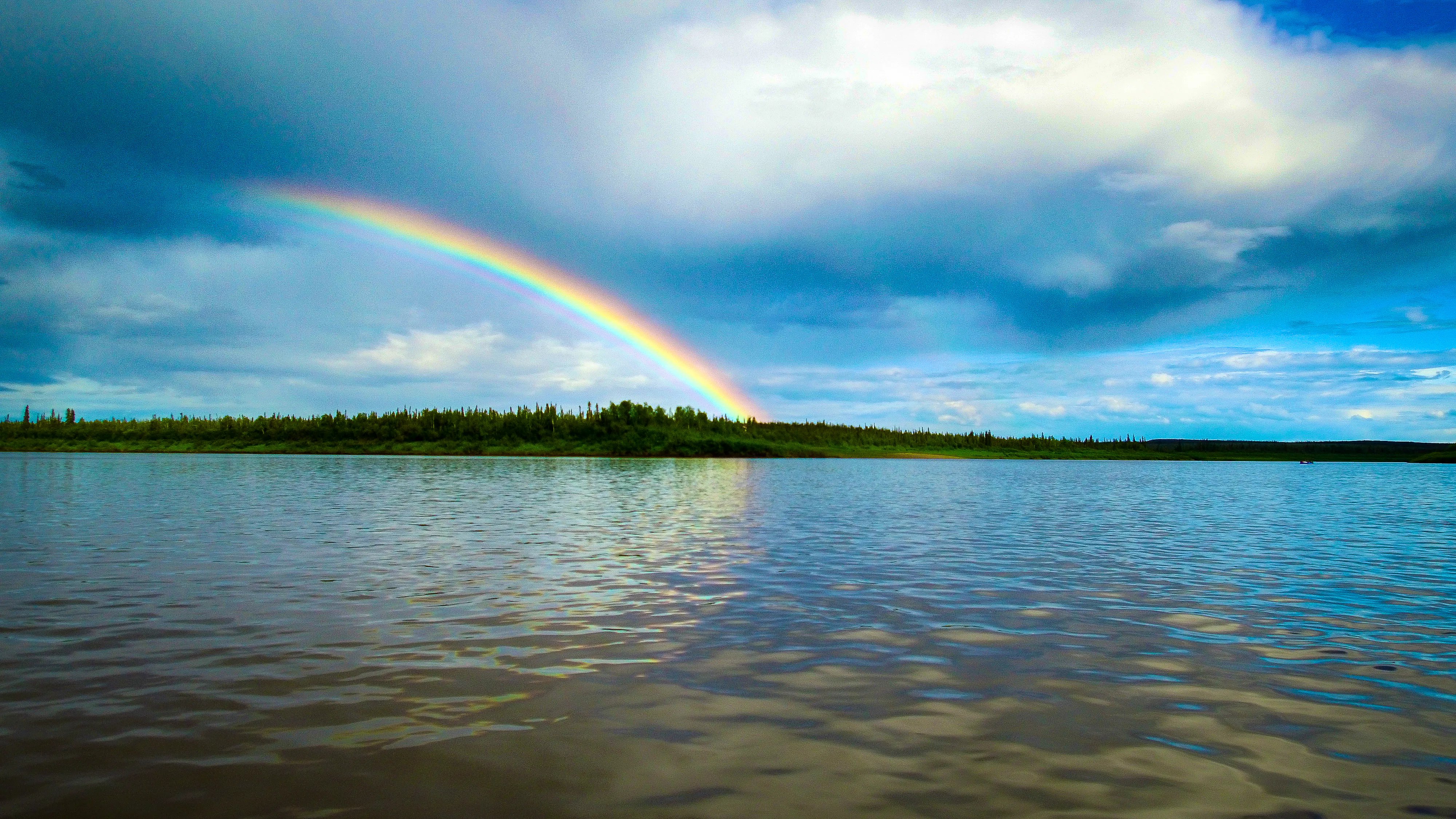 Bell River meets Porcupine River, Alaska