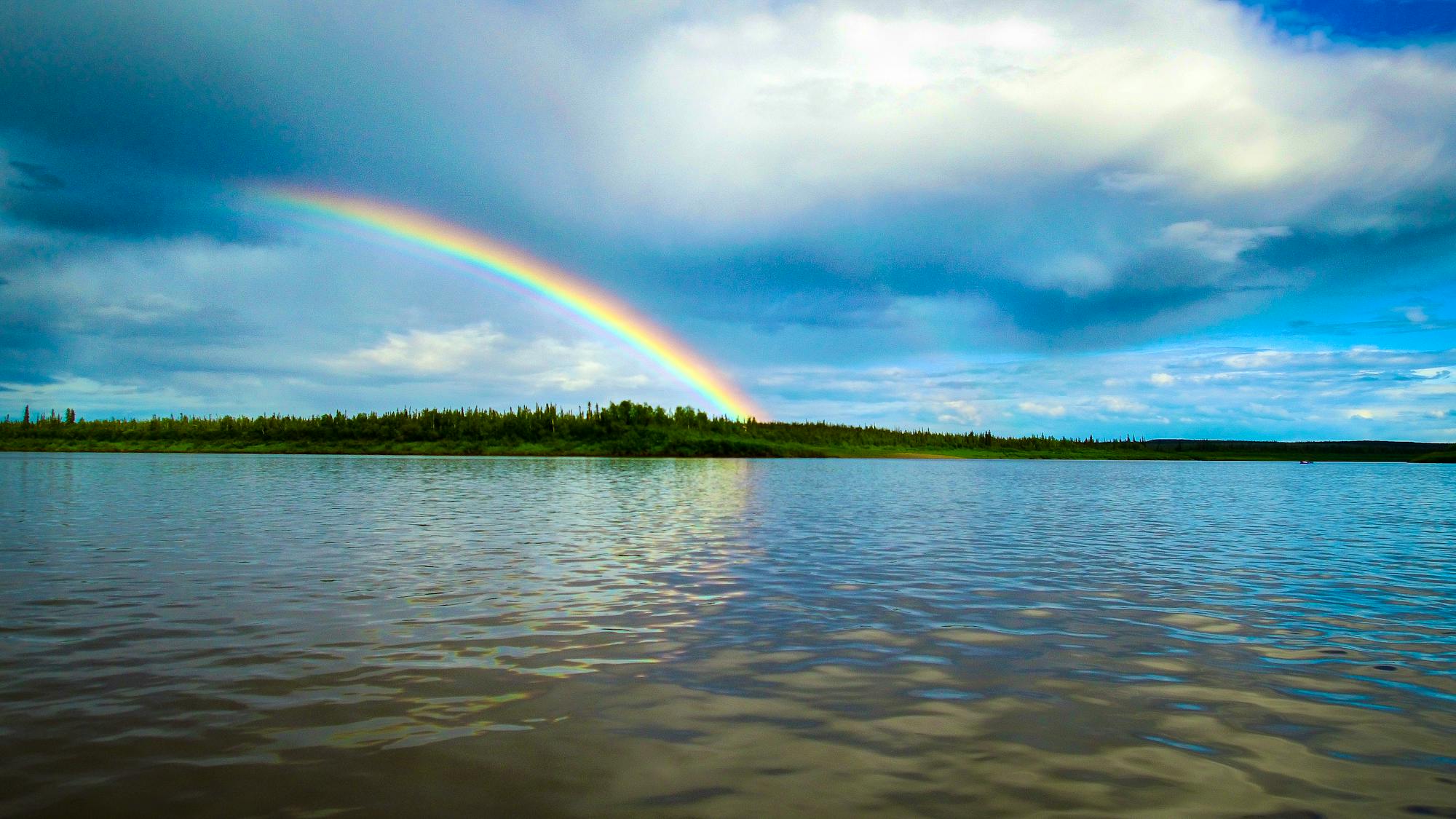 Bell River meets Porcupine River, Alaska