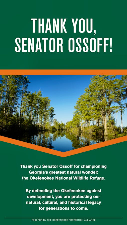 Okefenokee Thank You