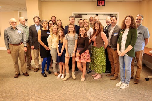 Group shot of Fletcher students and coalition 