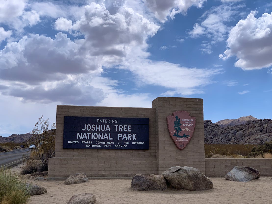 Joshua Tree entry sign