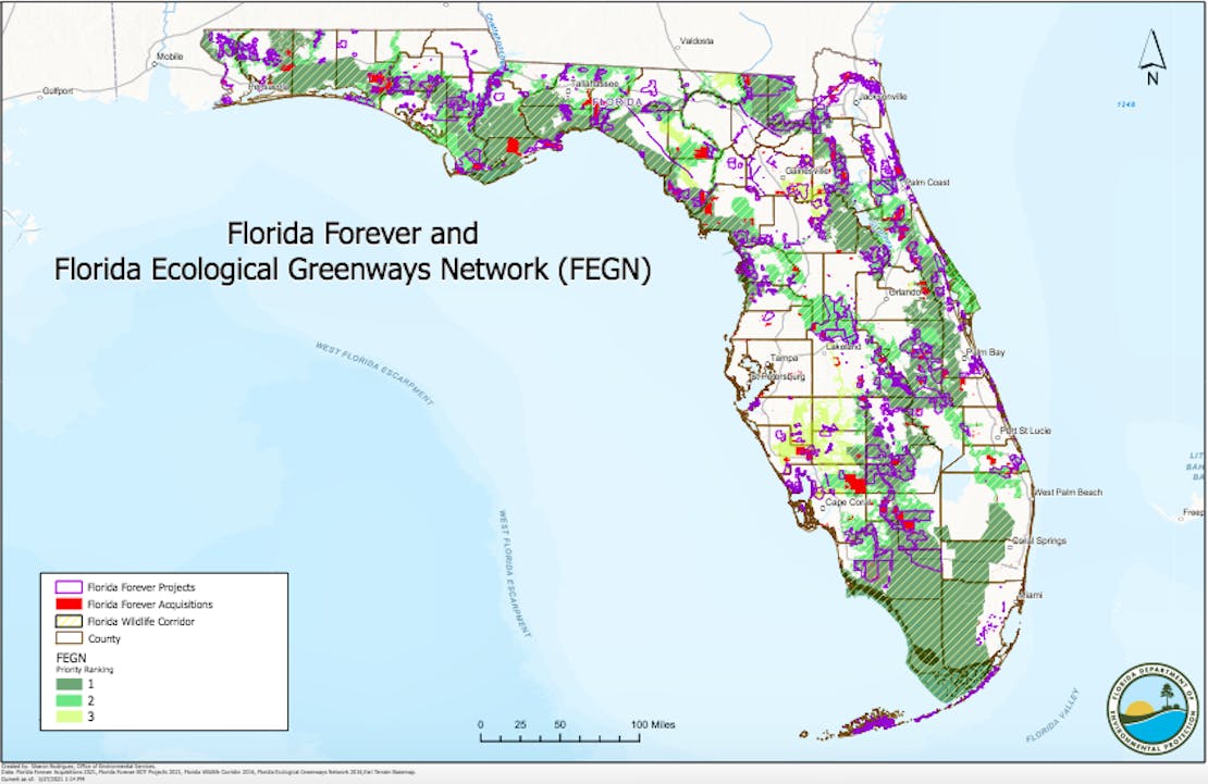 Florida Forever Map