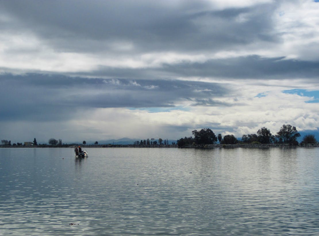 Mokelumne River near confluence with the San Joaquin River in the Sacramento-San Joaquin Delta, CA