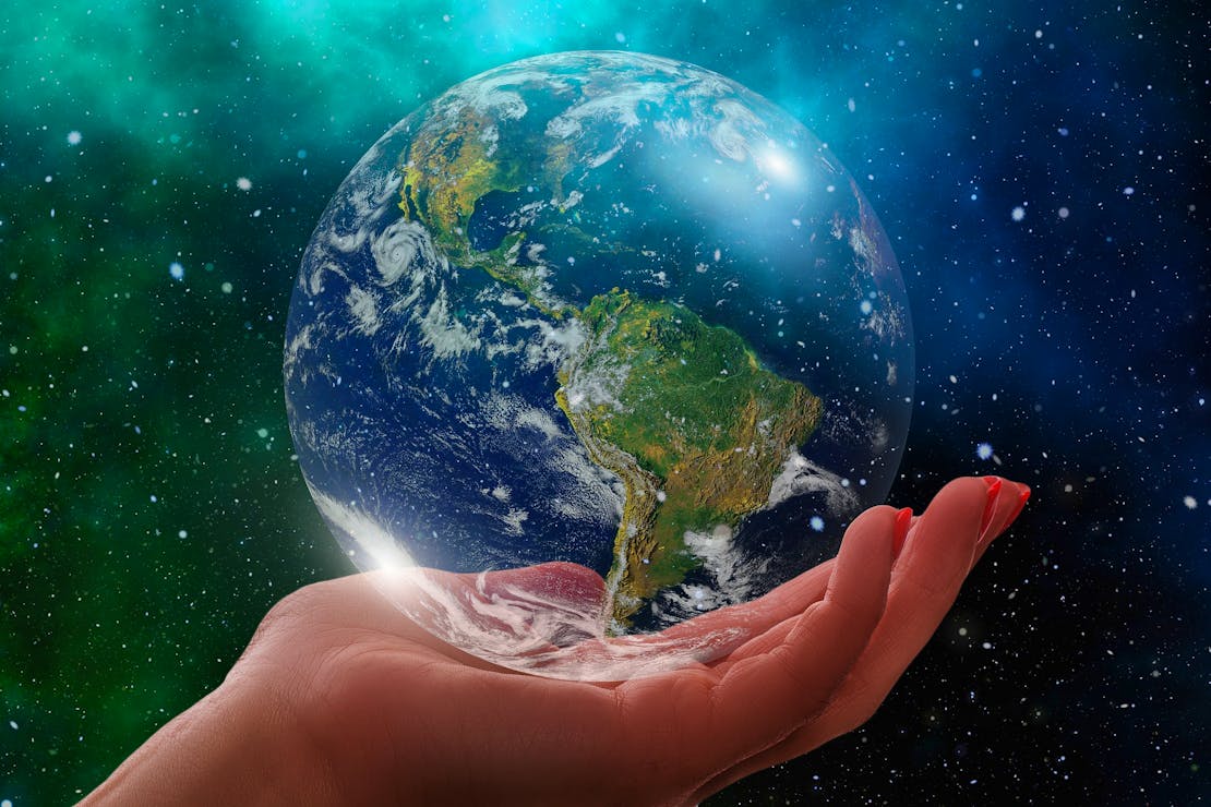 Hand Holding Earth