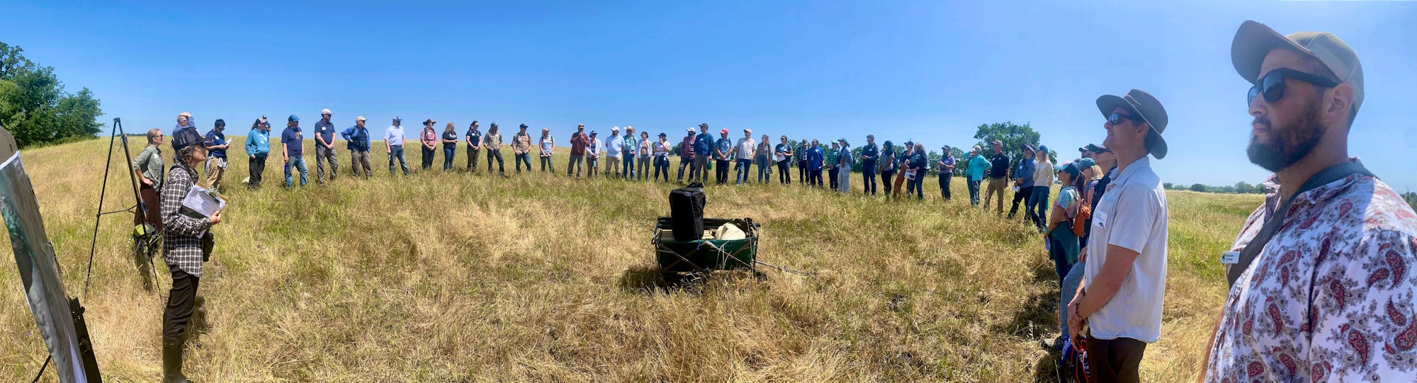 Panorama of Participants at Doty Ravine