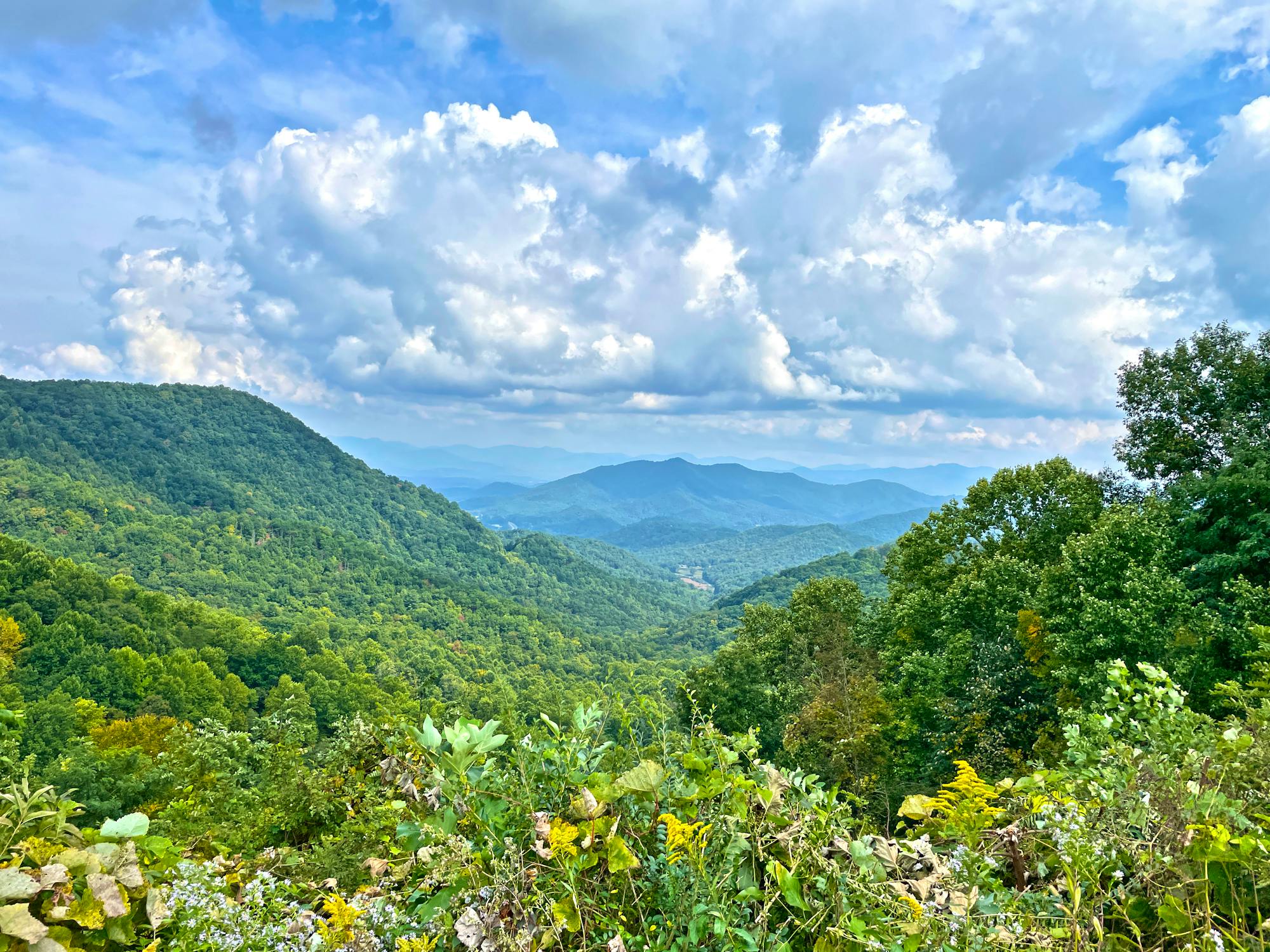 A Mountain Landscape, featuring Nantahala National Forest in North Carolina