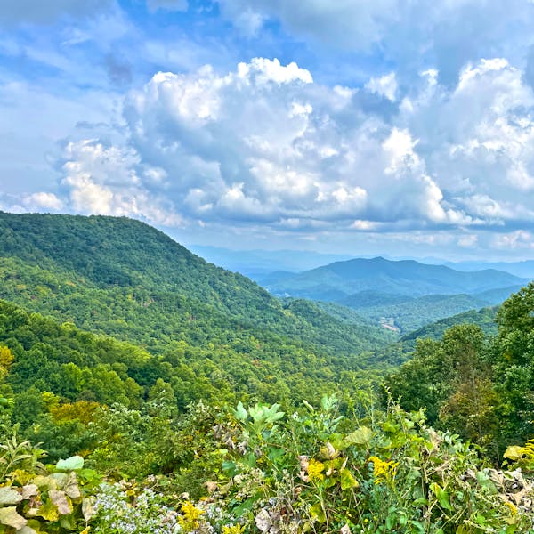 A Mountain Landscape, featuring Nantahala National Forest in North Carolina 