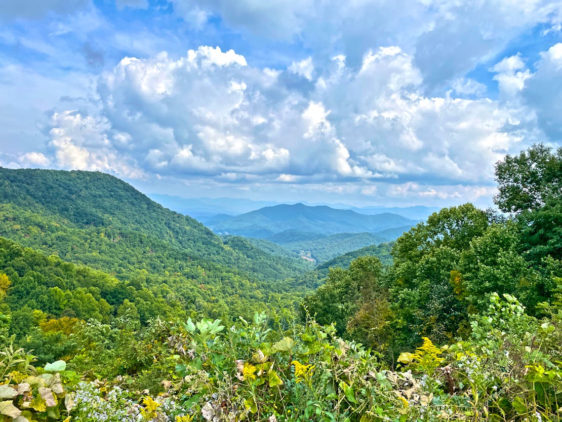 A Mountain Landscape, featuring Nantahala National Forest in North Carolina 