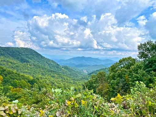 A Mountain Landscape, featuring Nantahala National Forest in North Carolina 