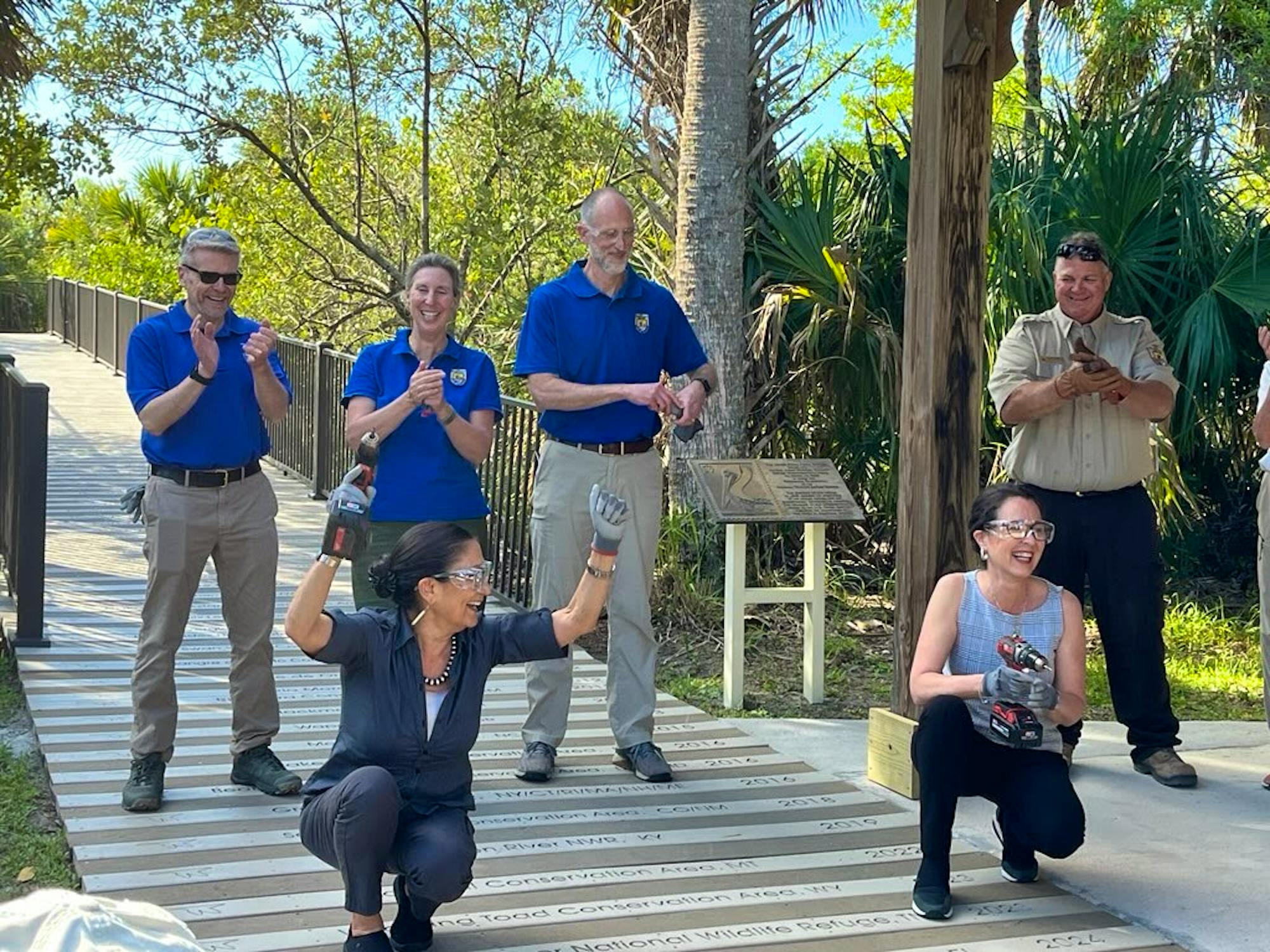 2024.03.11 - SE - Everglades to Gulf Conservation Area Announcement - Plank being added to Centennial Trail - Elizabeth Fleming-DOW