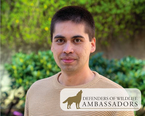 Travis with Wildlife Ambassadors Logo 